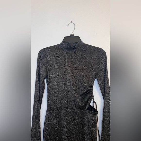 NWT Bodycon dress Jessica Simpson black and silver size XS - Picture 8 of 11